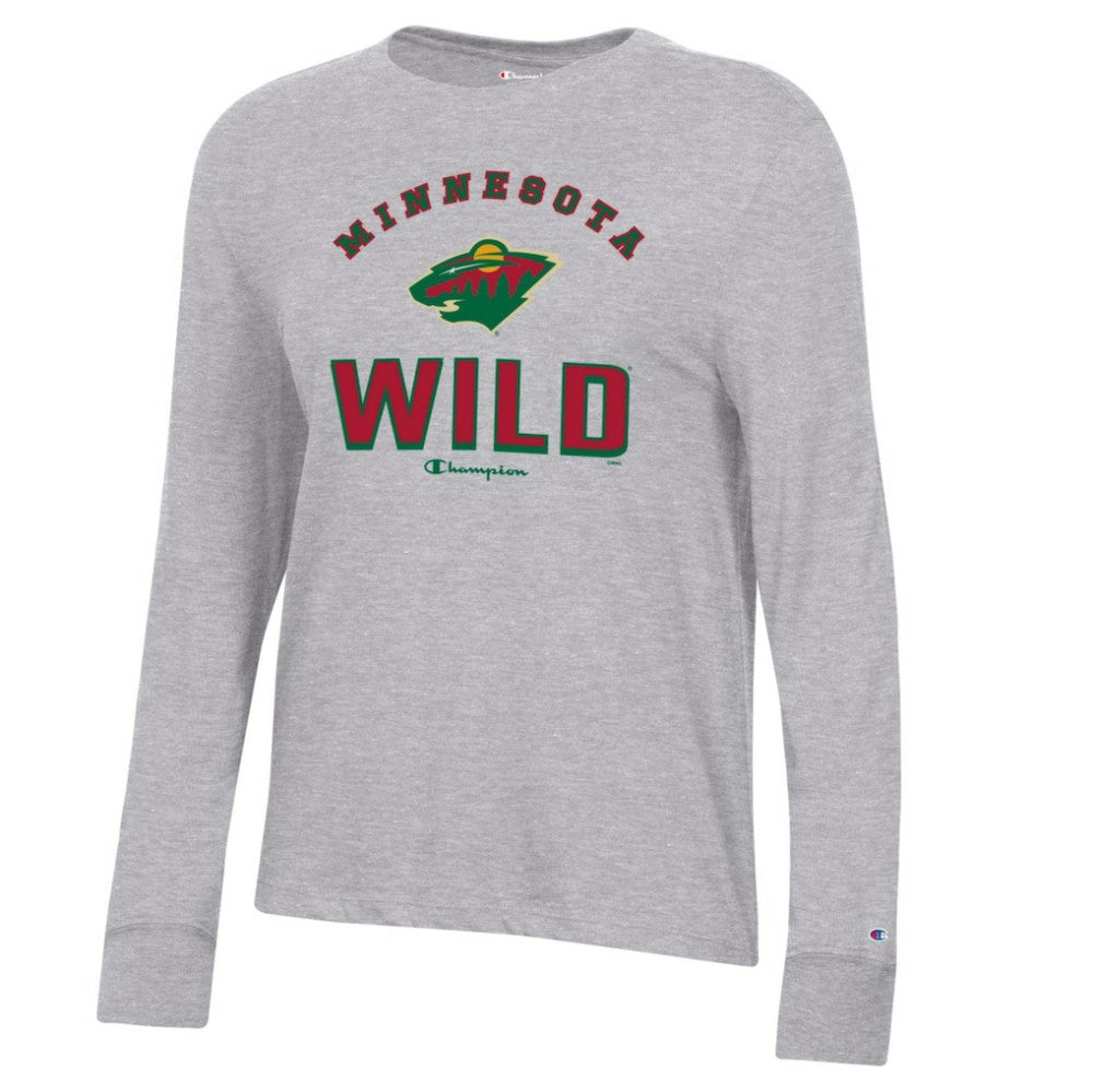 Minnesota Wild Champion Women's Core Long Sleeve T-Shirt Discount