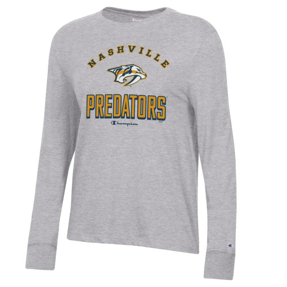 Nashville Predators Champion Women's Core Long Sleeve T-Shirt Sale