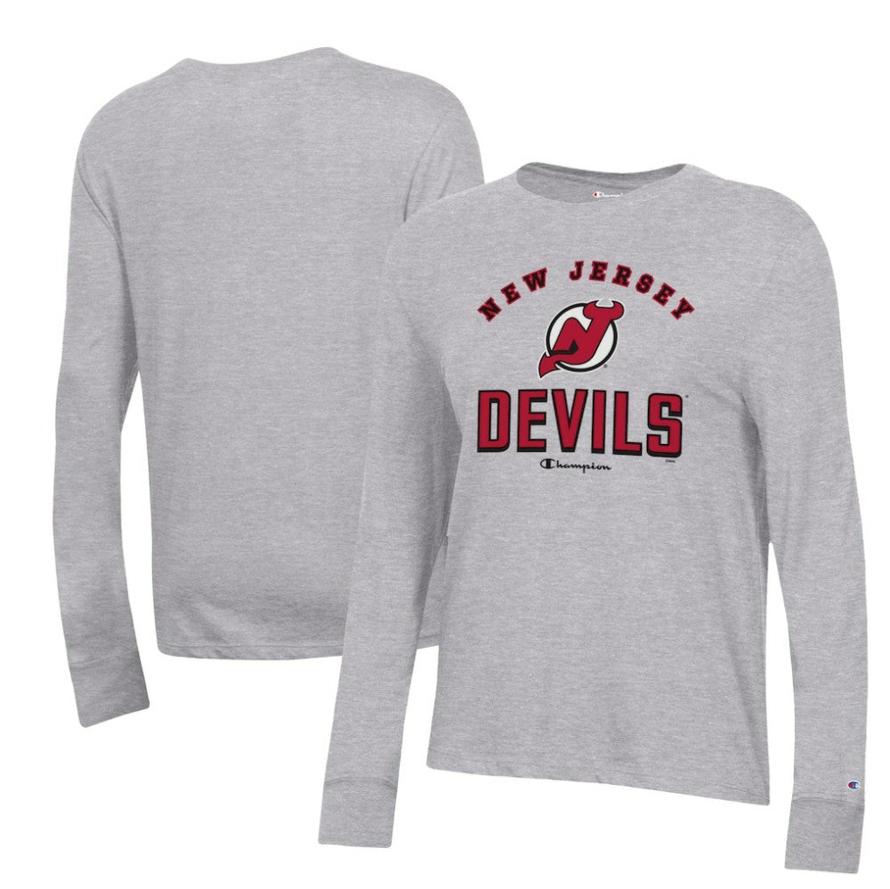 New Jersey Devils Champion Women's Core Long Sleeve T-Shirt Outlet