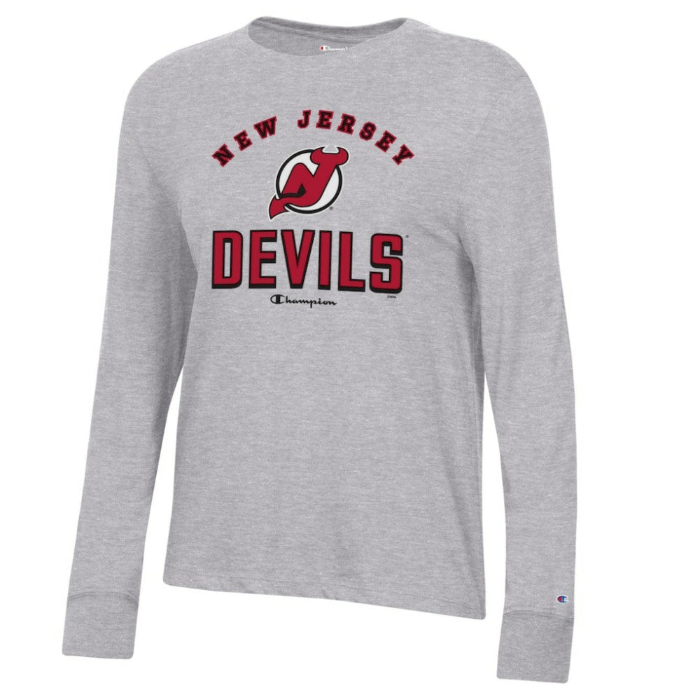 New Jersey Devils Champion Women's Core Long Sleeve T-Shirt Outlet