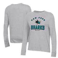 San Jose Sharks Champion Women's Core Long Sleeve T-Shirt For Sale