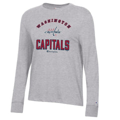 Washington Capitals Champion Women's Core Long Sleeve T-Shirt For Sale