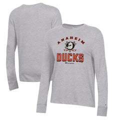 Anaheim Ducks Champion Women's Core Long Sleeve T-Shirt Outlet