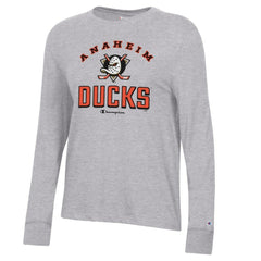 Anaheim Ducks Champion Women's Core Long Sleeve T-Shirt Outlet