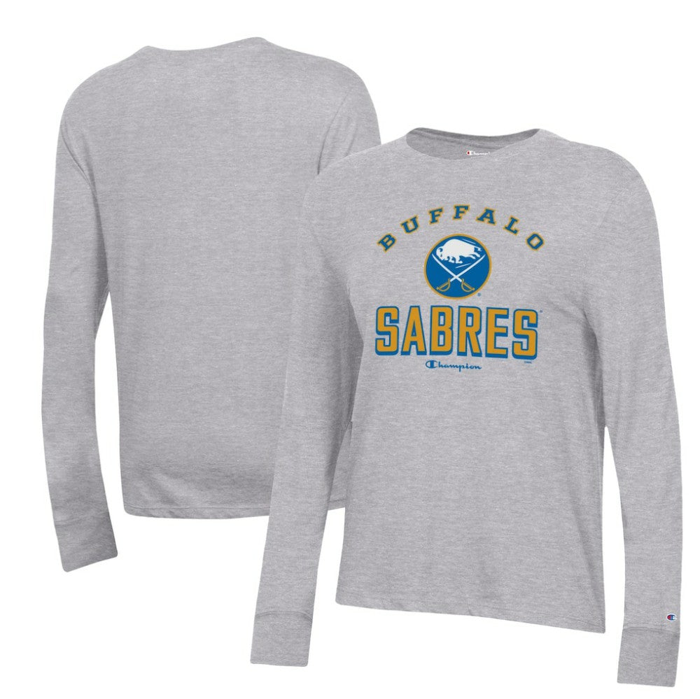 Buffalo Sabres Champion Women's Core Long Sleeve T-Shirt On Sale
