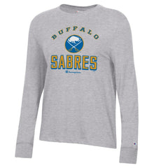Buffalo Sabres Champion Women's Core Long Sleeve T-Shirt On Sale