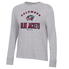 Columbus Blue Jackets Champion Women's Core Long Sleeve T-Shirt On Sale