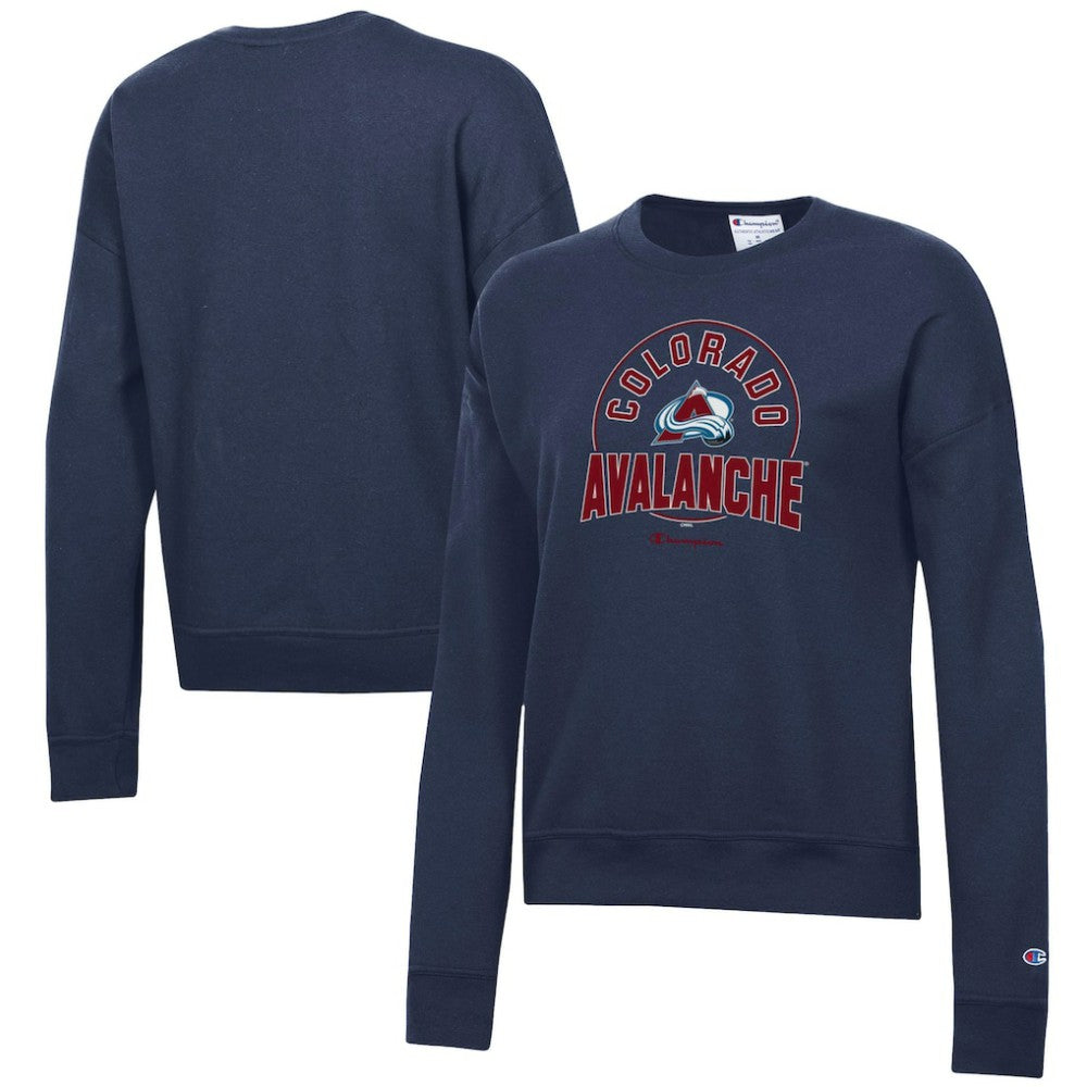 Colorado Avalanche Champion Women's Powerblend Pullover Sweatshirt Outlet