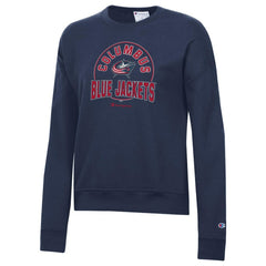 Columbus Blue Jackets Champion Women's Powerblend Pullover Sweatshirt Discount