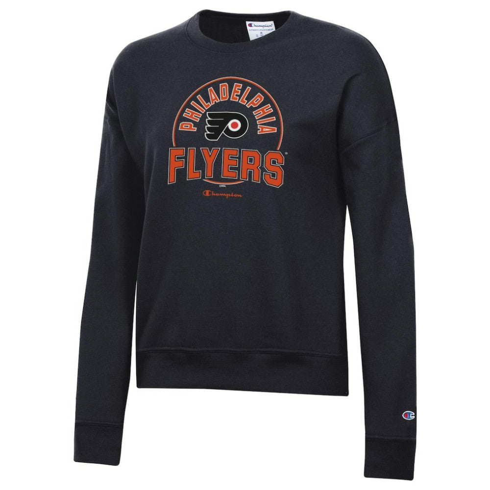 Philadelphia Flyers Champion Women's Powerblend Pullover Sweatshirt Outlet