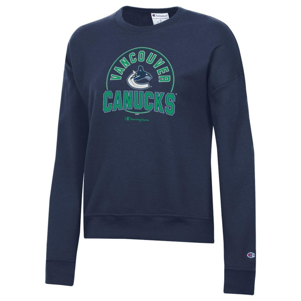 Vancouver Canucks Champion Women's Powerblend Pullover Sweatshirt For Sale