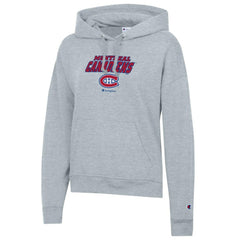 Montreal Canadiens Champion Women's Powerblend Fleece Pullover Hoodie On Sale