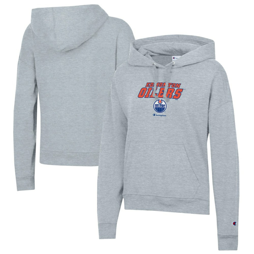 Edmonton Oilers Champion Women's Powerblend Fleece Pullover Hoodie Outlet