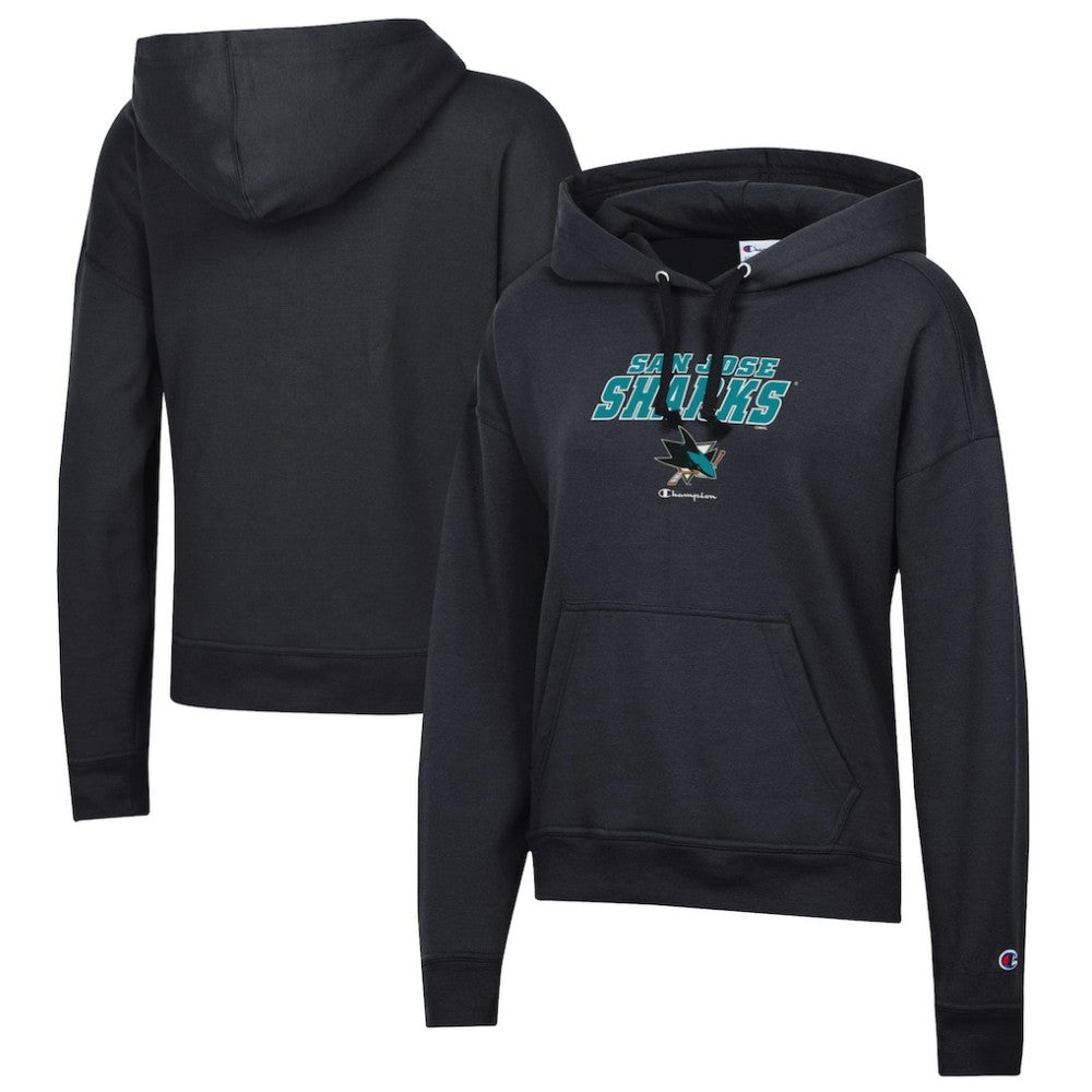San Jose Sharks Champion Women's Powerblend Fleece Pullover Hoodie Outlet