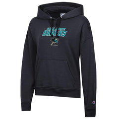 San Jose Sharks Champion Women's Powerblend Fleece Pullover Hoodie Outlet