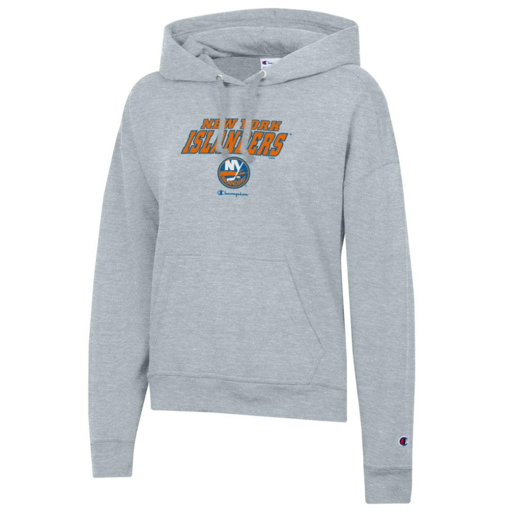 New York Islanders Champion Women's Powerblend Fleece Pullover Hoodie On Sale