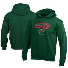 Minnesota Wild Champion Youth Eco Powerblend Pullover Hoodie On Sale