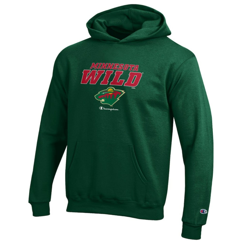 Minnesota Wild Champion Youth Eco Powerblend Pullover Hoodie On Sale