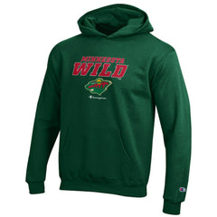 Minnesota Wild Champion Youth Eco Powerblend Pullover Hoodie On Sale