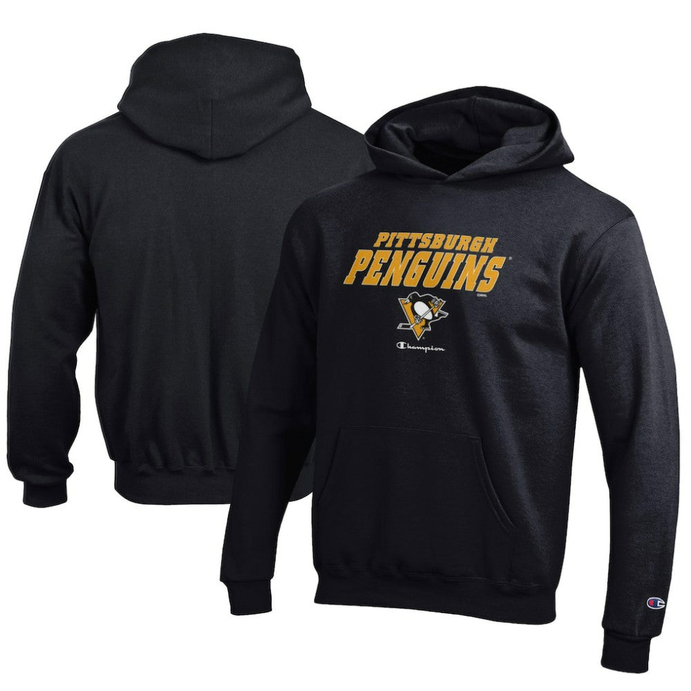 Pittsburgh Penguins Champion Youth Eco Powerblend Pullover Hoodie Discount