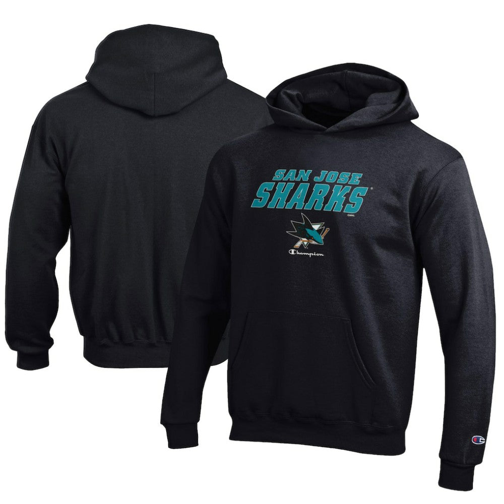 San Jose Sharks Champion Youth Eco Powerblend Pullover Hoodie Sale