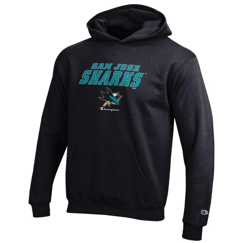 San Jose Sharks Champion Youth Eco Powerblend Pullover Hoodie Sale