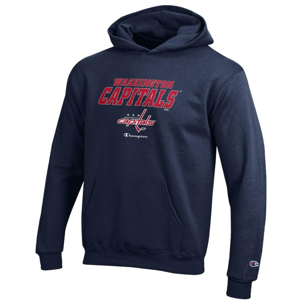 Washington Capitals Champion Youth Eco Powerblend Pullover Hoodie On Sale