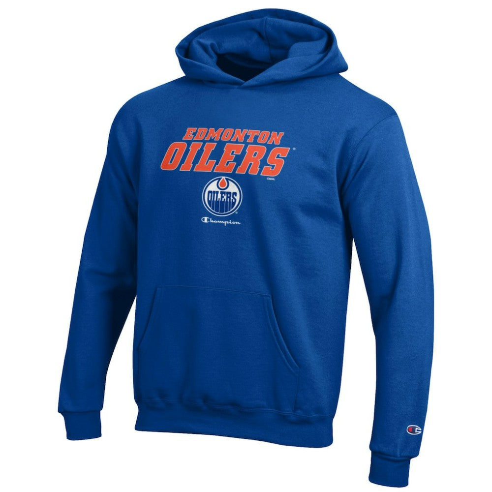 Edmonton Oilers Champion Youth Eco Powerblend Pullover Hoodie Online