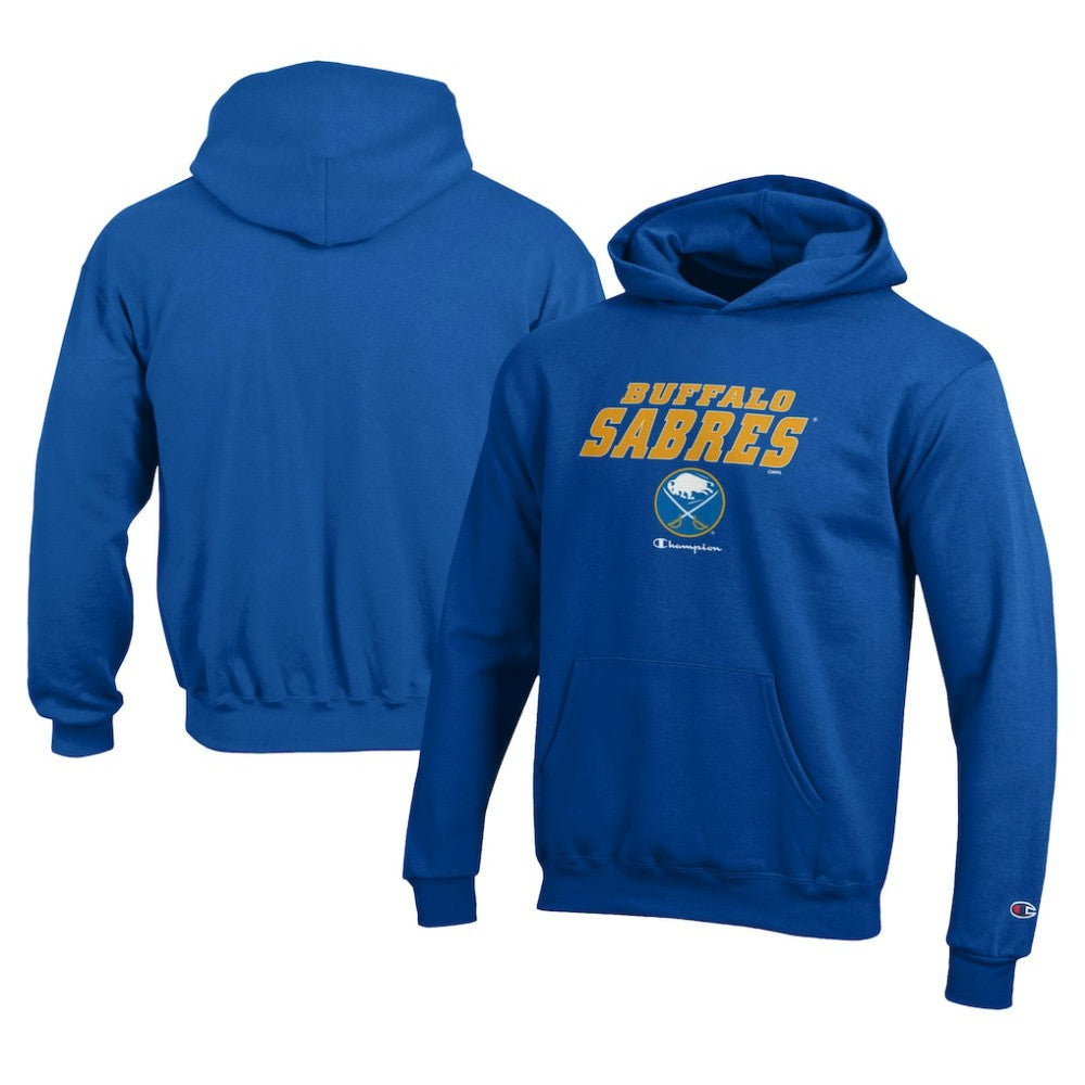 Buffalo Sabres Champion Youth Eco Powerblend Pullover Hoodie For Sale