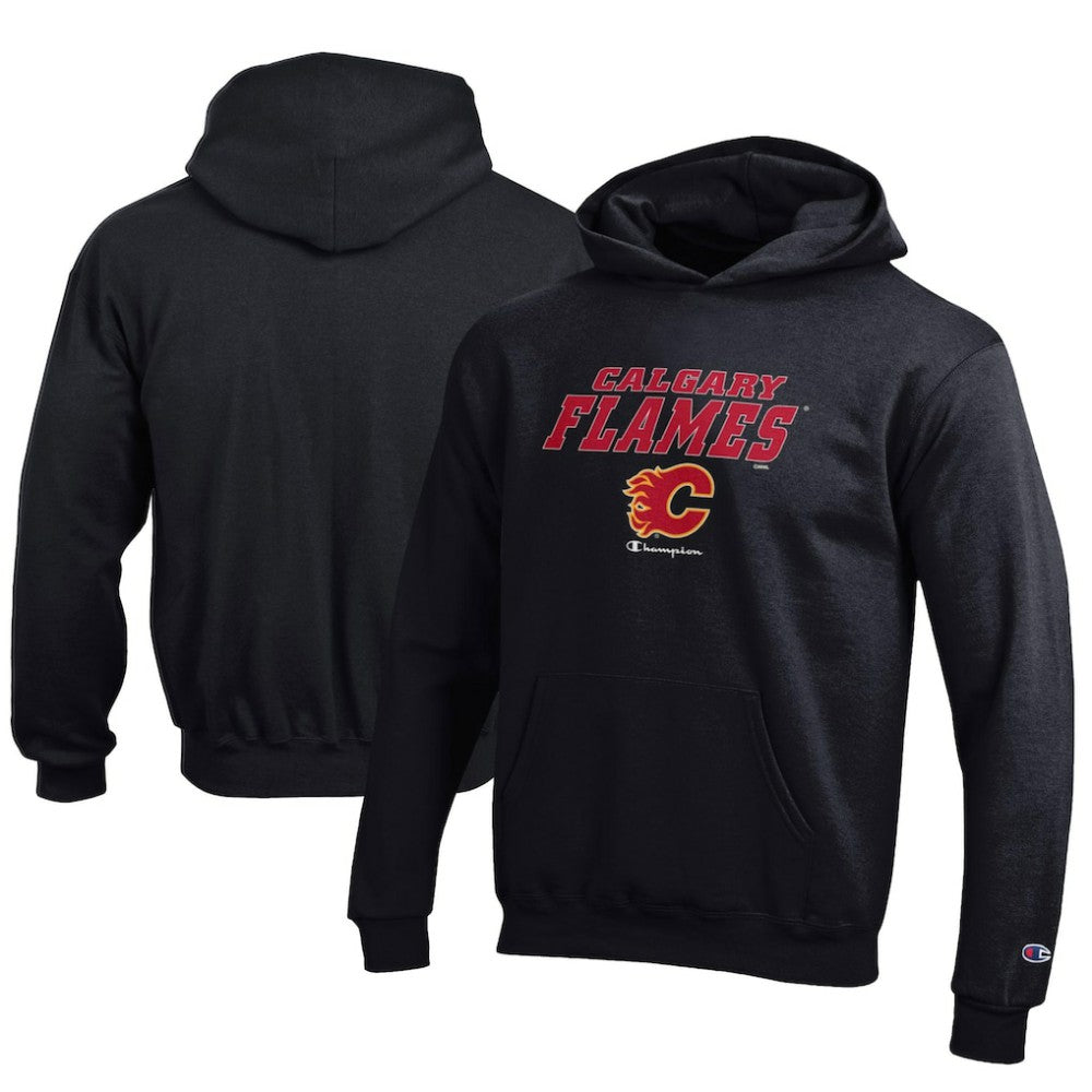 Calgary Flames Champion Youth Eco Powerblend Pullover Hoodie Sale