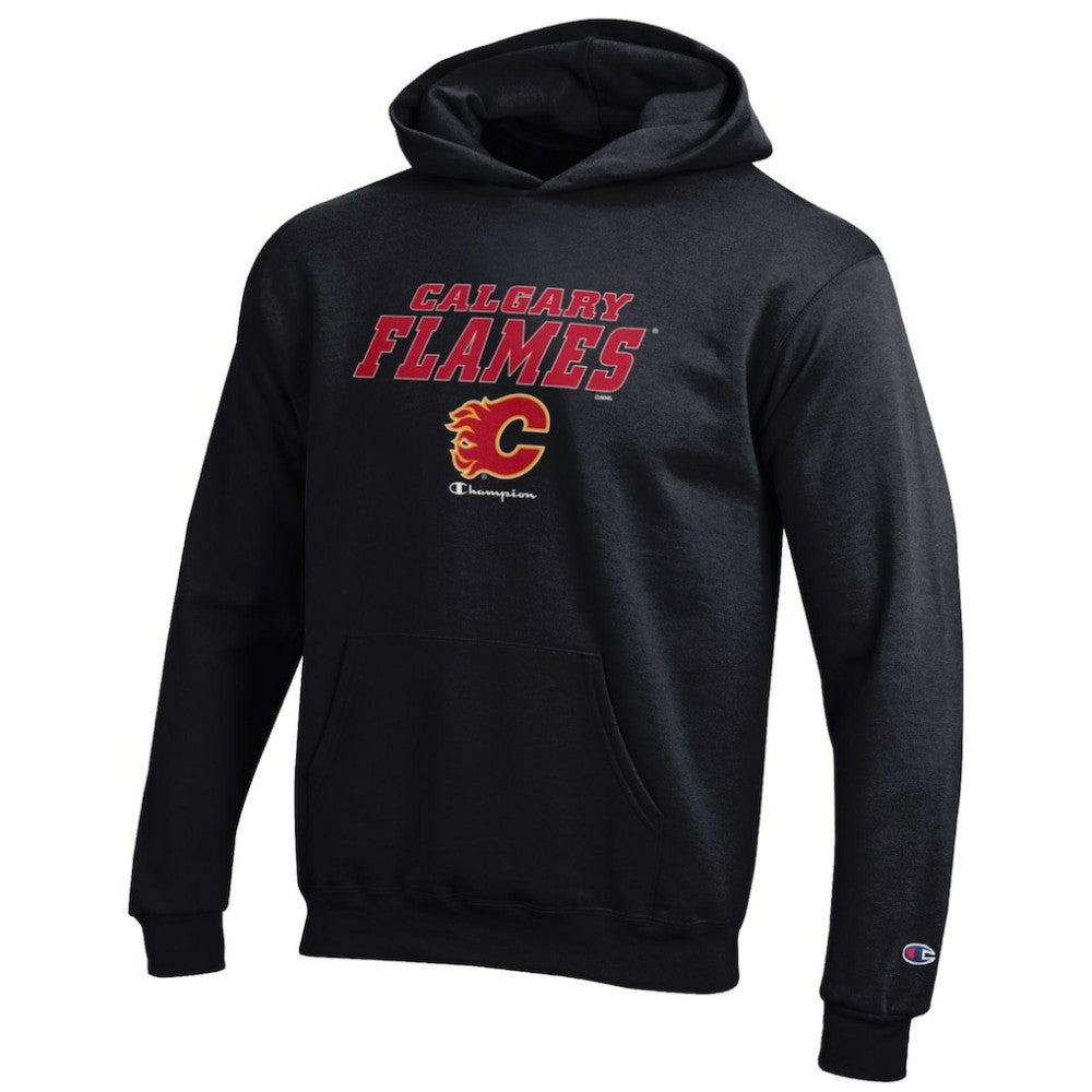 Calgary Flames Champion Youth Eco Powerblend Pullover Hoodie Sale