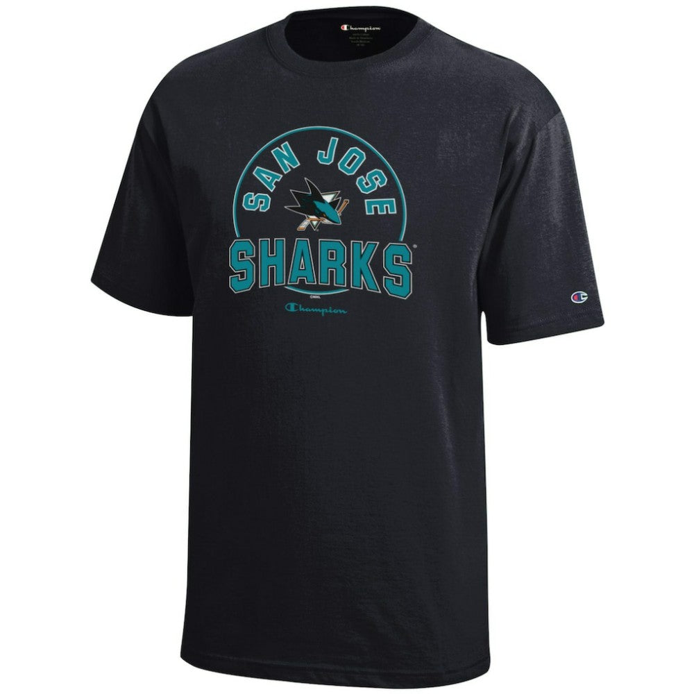 San Jose Sharks Champion Youth Jersey T-Shirt On Sale