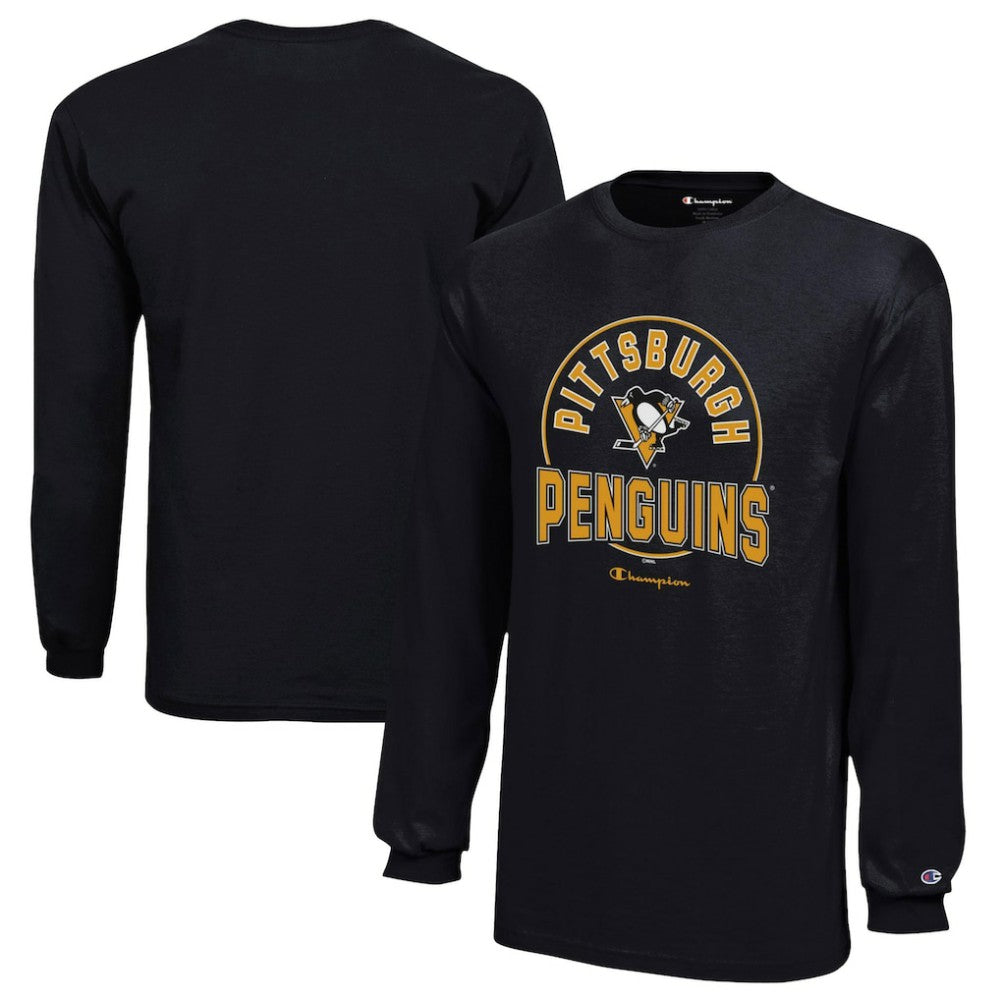 Pittsburgh Penguins Champion Youth Long-Sleeve Jersey T-Shirt Discount