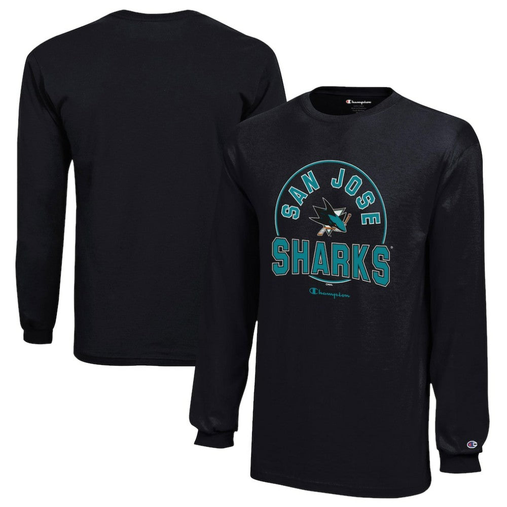 San Jose Sharks Champion Youth Long-Sleeve Jersey T-Shirt Online