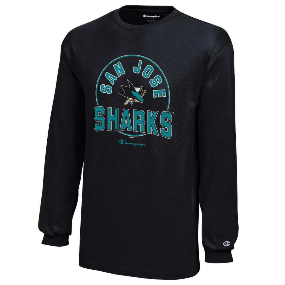 San Jose Sharks Champion Youth Long-Sleeve Jersey T-Shirt Online