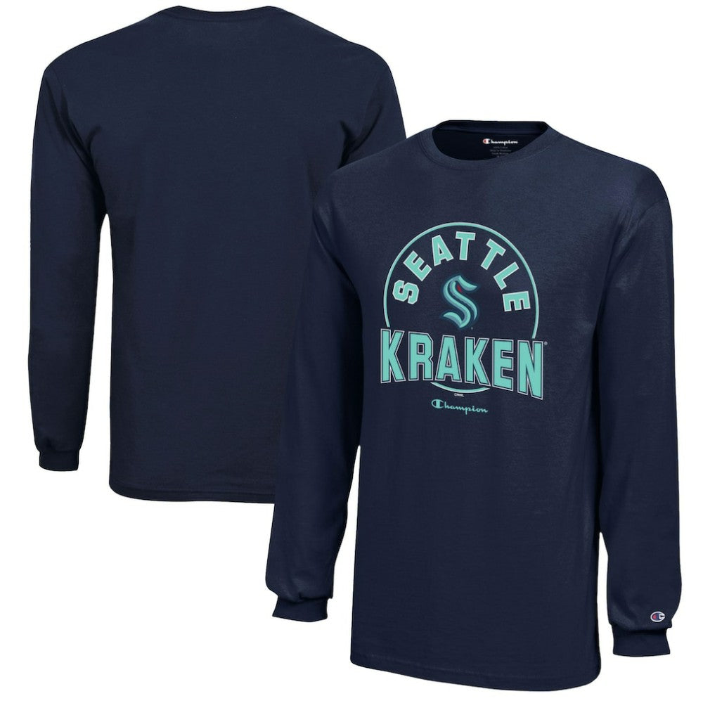 Seattle Kraken Champion Youth Long-Sleeve Jersey T-Shirt Sale