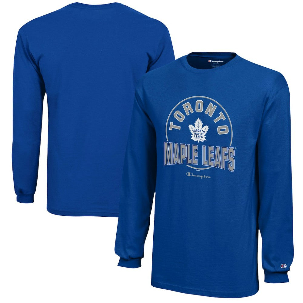 Toronto Maple Leafs Champion Youth Long-Sleeve Jersey T-Shirt On Sale