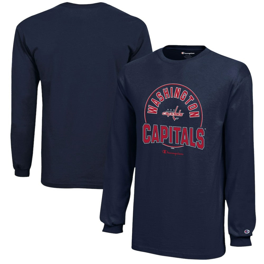 Washington Capitals Champion Youth Long-Sleeve Jersey T-Shirt Outlet