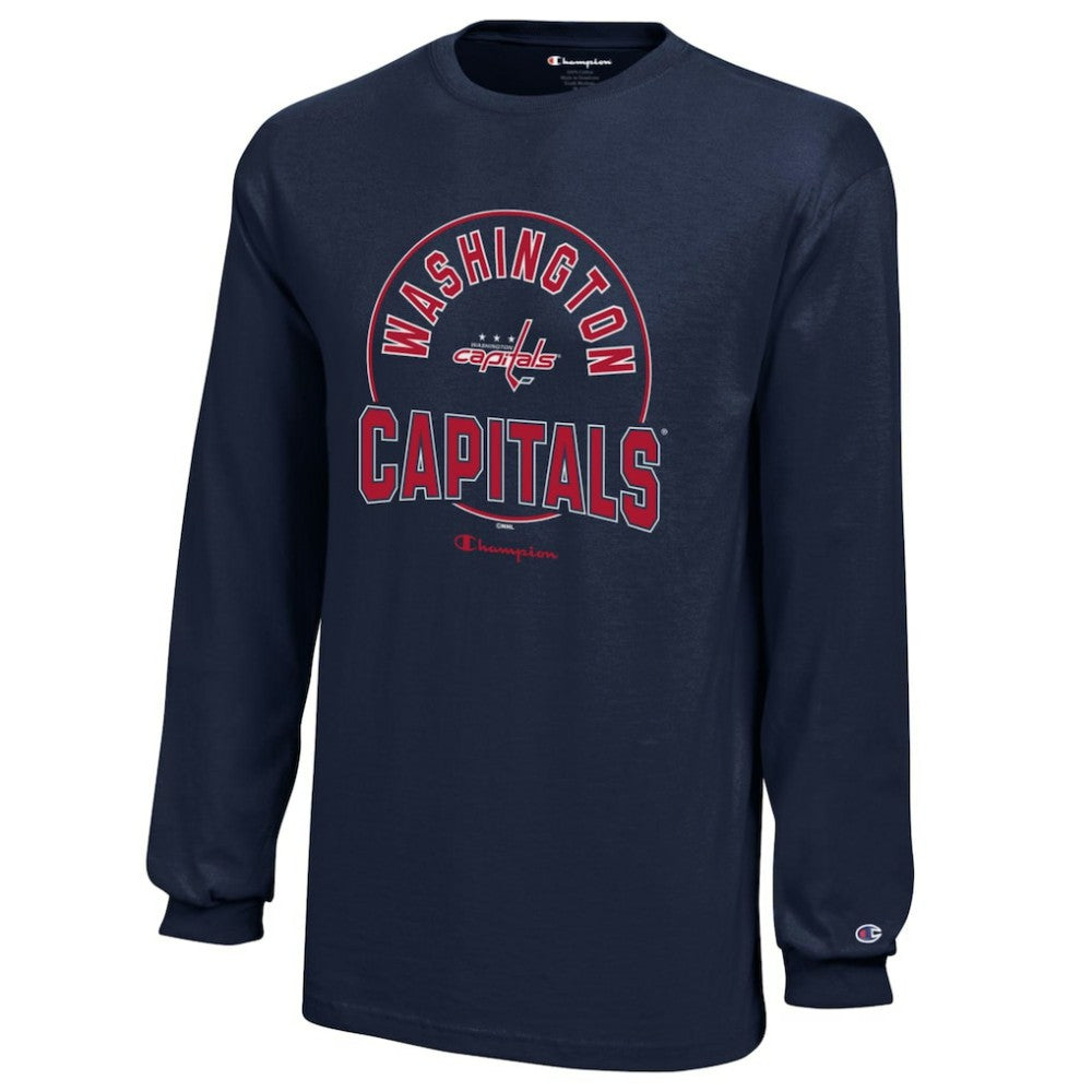 Washington Capitals Champion Youth Long-Sleeve Jersey T-Shirt Outlet