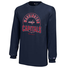 Washington Capitals Champion Youth Long-Sleeve Jersey T-Shirt Outlet