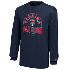 Florida Panthers Champion Youth Long-Sleeve Jersey T-Shirt On Sale