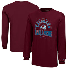 Colorado Avalanche Champion Youth Long-Sleeve Jersey T-Shirt On Sale