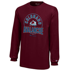 Colorado Avalanche Champion Youth Long-Sleeve Jersey T-Shirt On Sale