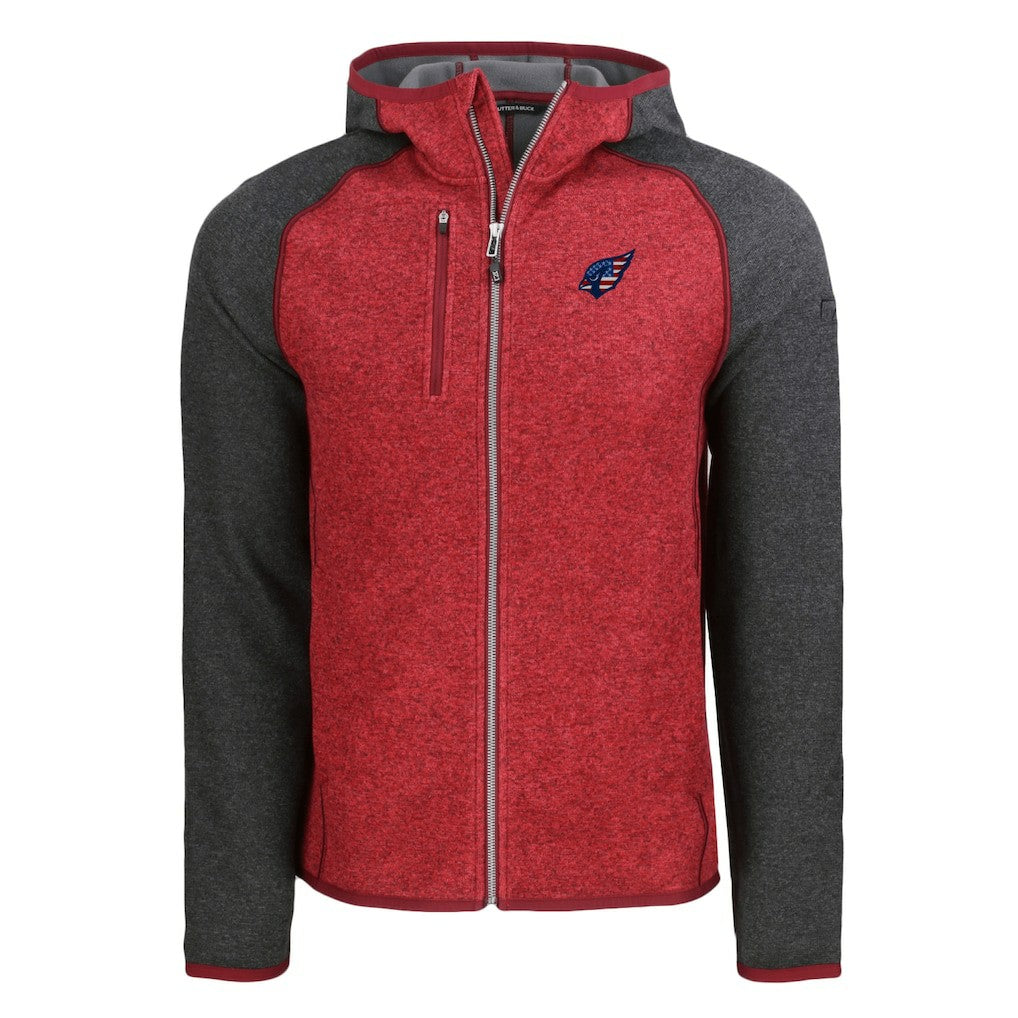 Arizona Cardinals  Cutter & Buck Americana Mainsail Full-Zip Hooded Jacket