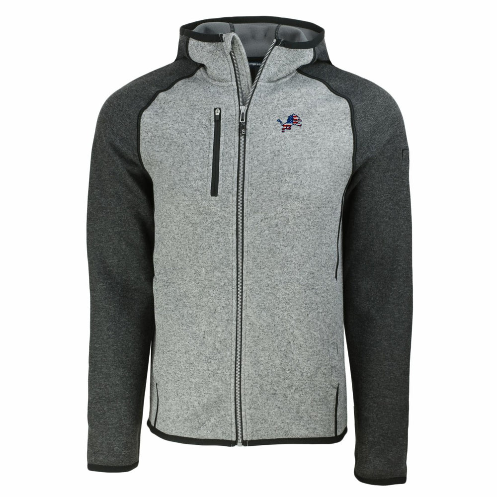 Detroit Lions  Cutter & Buck Americana Mainsail Full-Zip Hooded Jacket