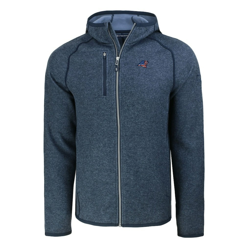 Carolina Panthers  Cutter & Buck Americana Mainsail Full-Zip Hooded Jacket