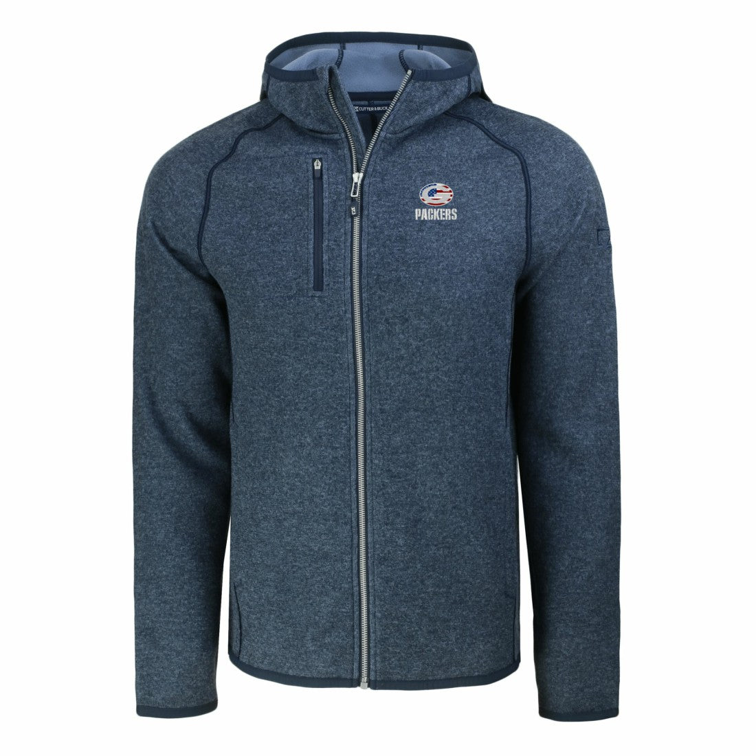 Green Bay Packers  Cutter & Buck Americana Mainsail Full-Zip Hooded Jacket