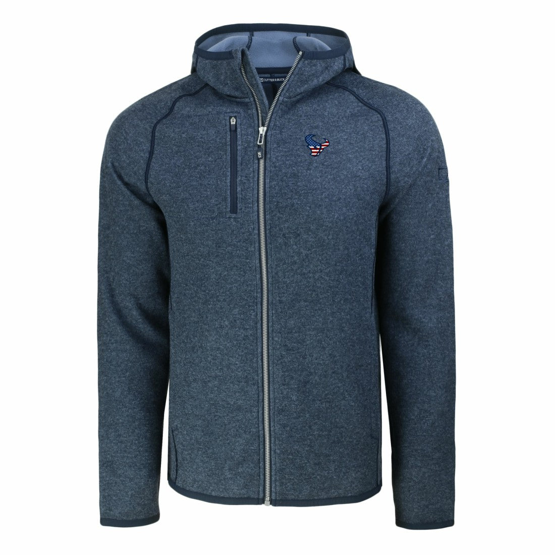 Houston Texans  Cutter & Buck Americana Mainsail Full-Zip Hooded Jacket