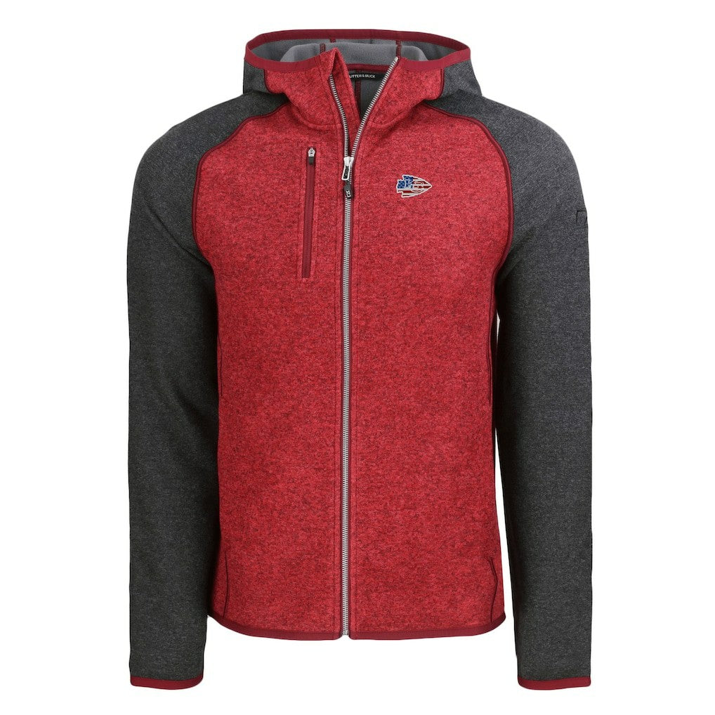 Kansas City Chiefs  Cutter & Buck Americana Mainsail Full-Zip Hooded Jacket