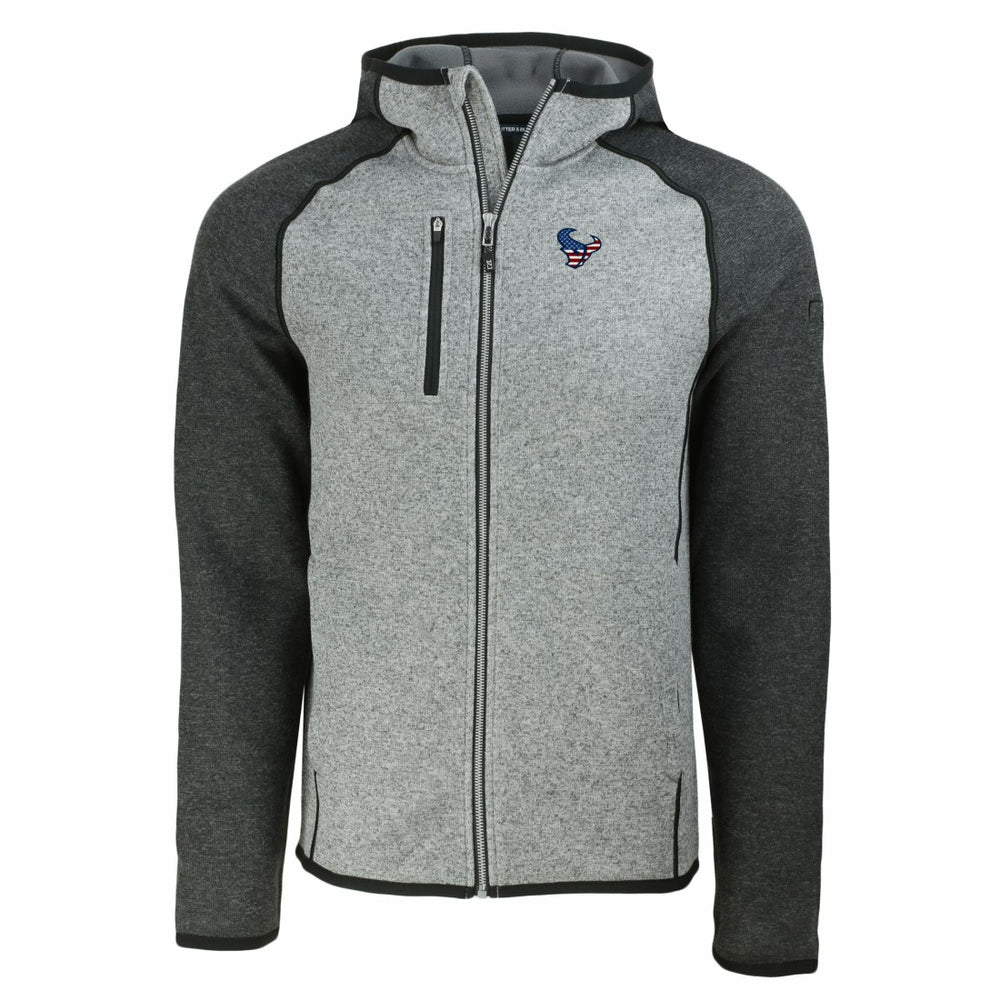 Houston Texans  Cutter & Buck Americana Mainsail Full-Zip Hooded Jacket